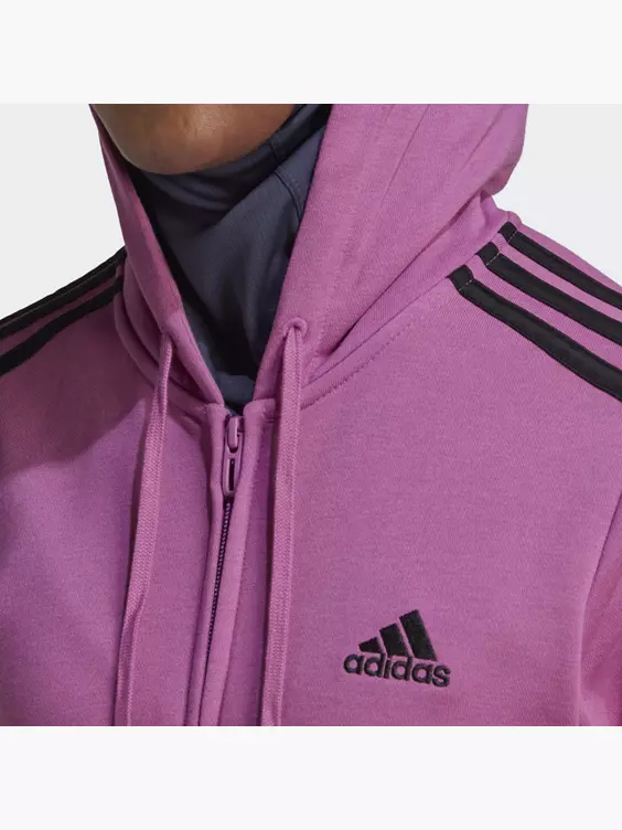 Adidas Essentials French Terry 3-Streifen Kapuzenjacke – Bild 2