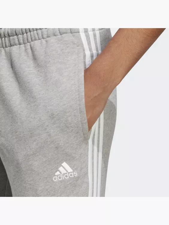 Adidas Essentials 3-Streifen French Terry Cuffed Hose – Bild 2